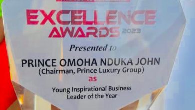 Photo of Prince Omoha Wins Young Inspirational Business Leader Of The Year 2023